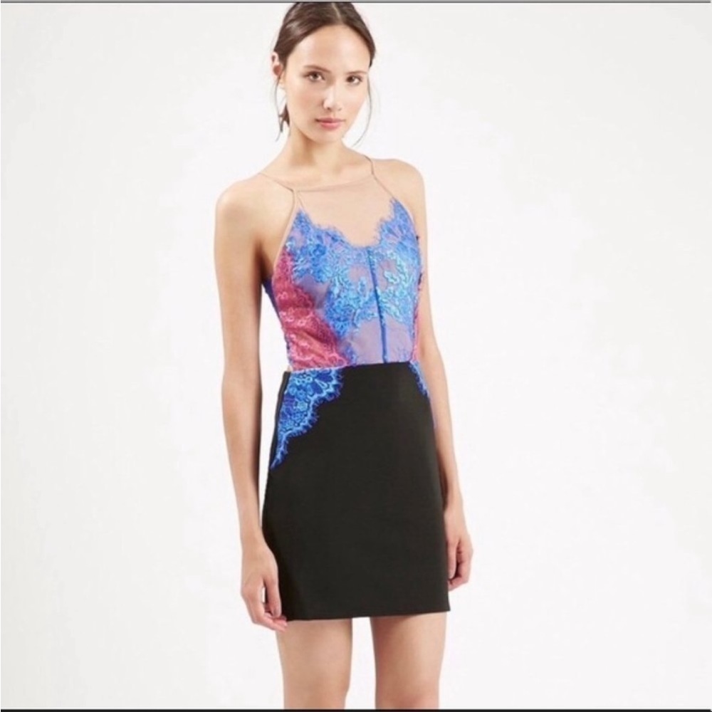 Sexy & beautiful lace and mesh Top Shop Pettite Dress size US 6 / EUR 38 UK 10  